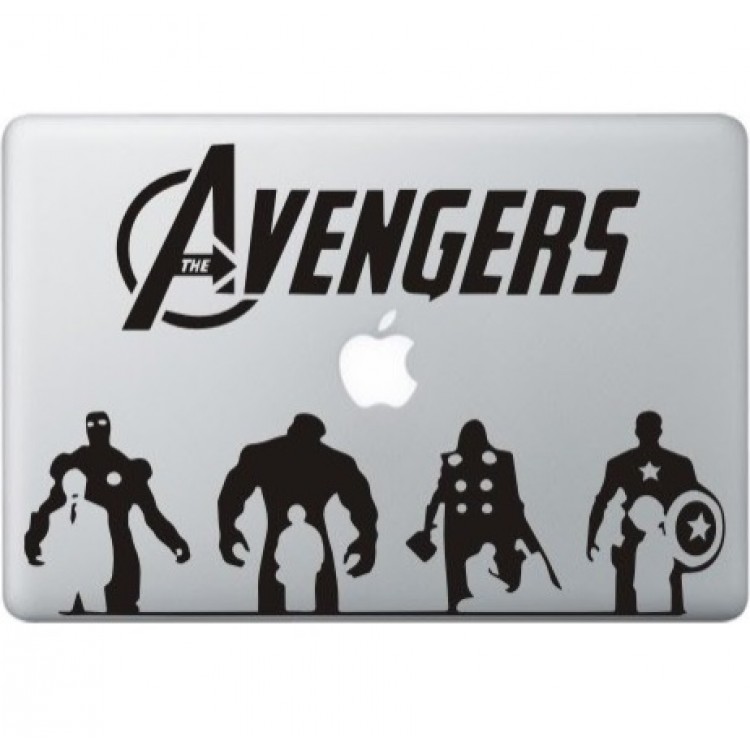 The Avengers (2) MacBook  Aufkleber Schwarz MacBook Aufkleber